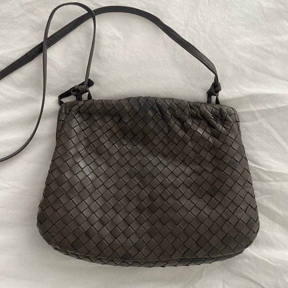 Bottega Veneta Dark Brown Crossbody Bag - Picture 8 of 14